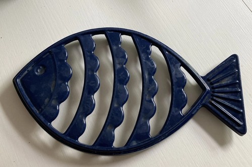 Vintage cast iron fish - vintage,