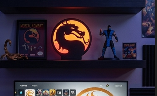 Mortal kombat dragon logo - mortal, led