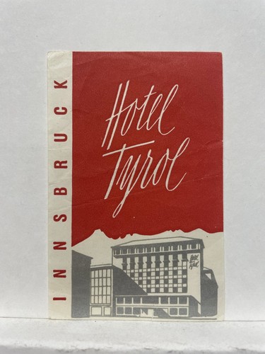 Hotel tyrol luggage label - luggage,