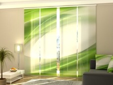 Sliding Panel Curtain Wellmira for Patio Door, any sizes - Abstraction of Lime