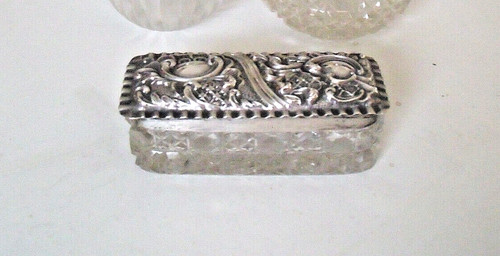 Antique silver top hobnail - hm,