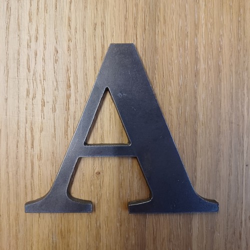 Bare steel letters 100mm and - letters,