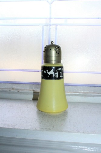 Antique muffineer sugar shaker - sugar,