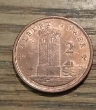 Rare 2p Coin Albert Tower Isle of Man  Circulated IOM Manx Currency Two Pence 