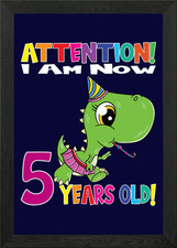 Dino Girl I Am 5 Years Old