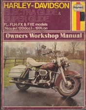HARLEY DAVIDSON ELECTRA GLIDE,SUPER GLIDE,FL,FLH,FX,FXE HAYNES MANUAL 1974-1977