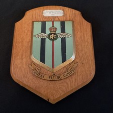 LARGE Vintage Royal Air Force ROYAL FLYING CORPS Mess Wall Plaque/Shield 1961
