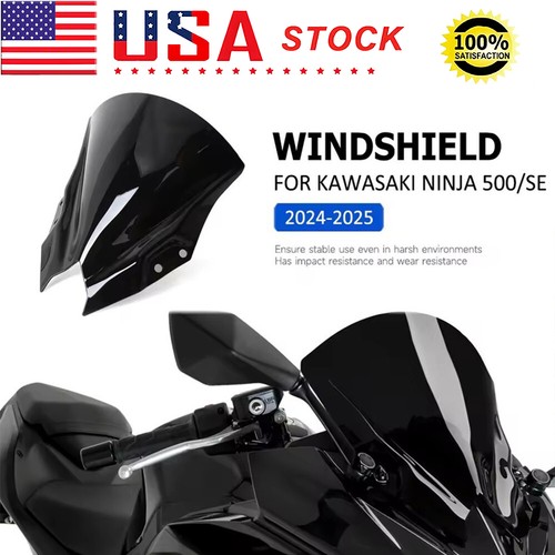 Black front windshield - black,