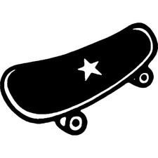 'Star Skateboard' Unmounted