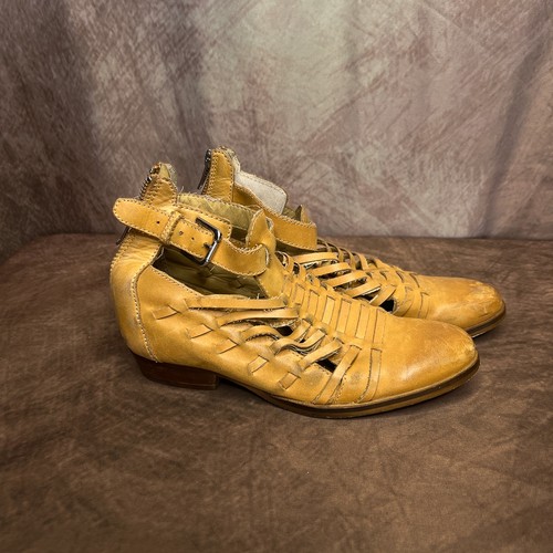 Latige leather woven huarache - woven,