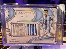 Panini Immaculate Lionel Messi