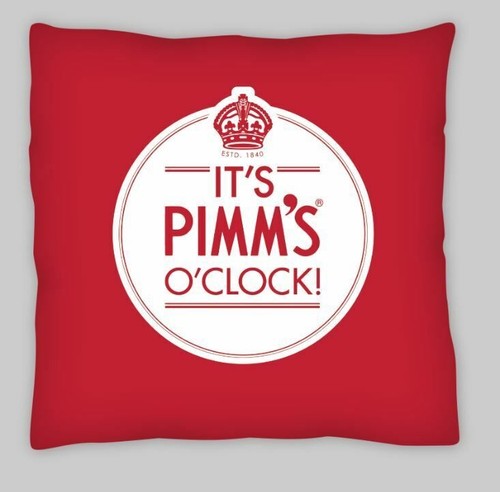 Pimms cushion cover - pimms, cover,