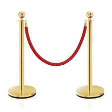 Used Gold Stanchions & Red