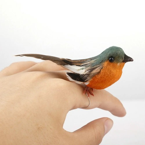 Artificial robin bird - artificial, on