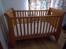 Cot Bed including Mattress 140x70 Tutti Bambini Lucas, with Drawer, wooden