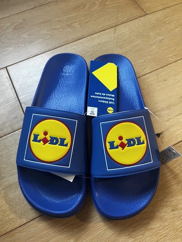 Bnwt lidl blue men sliders - blue, men's