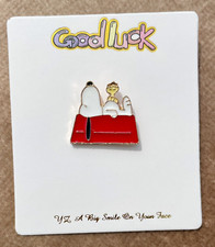 Cartoon Snoopy Dog Sleeping On Dog House Woodstock Cute Pin Enamel Badge