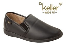 DR KELLER MENS BLACK WIDE FIT