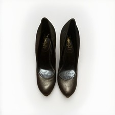 YSL Tribtoo Patent Leather Size 41 1/2 chocolate colour