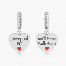 Sterling Silver 925 ⚽️ Liverpool YNWA Double Sided Football Fan Gift Charm