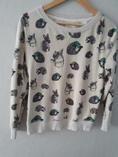 wk44 NEXT autumnal  Nightwear Ladies Top Small, cute Hedgehog & Animals Design