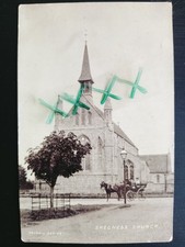 (891) 1906 RP Postcard St Matthews Church Skegness with Horse & Trap