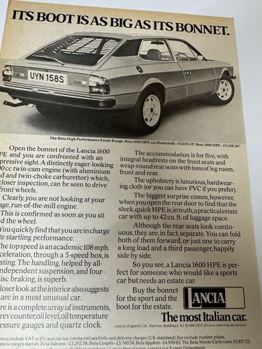 Original vintage 1978 lancia - original,