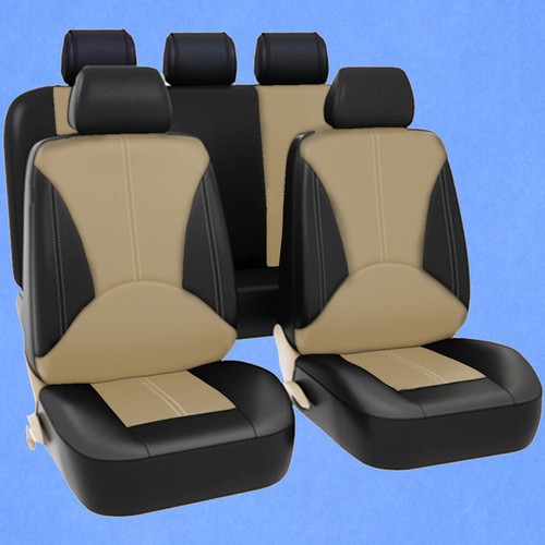 Leather black beige car - pu,