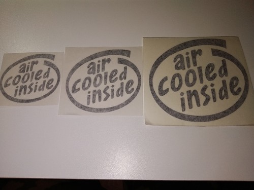 Air cooled inside - cooled, decal
