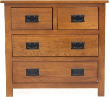 Oak Sideboard Hallway/Bedroom/Kitchen Cupboard Solid Wood 2 +2 Cupboard Storage