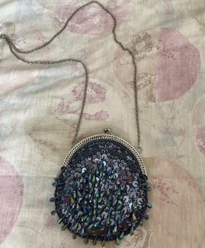 Sequin beaded frangi bag - sequin,