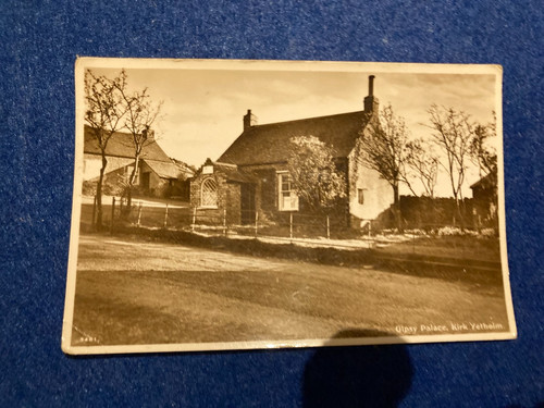 Vintage postcard kirk yetholm - vintage,