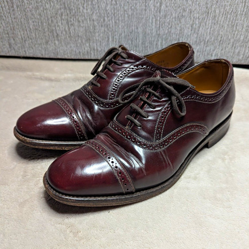 Loake men burgundy leather - men's,
