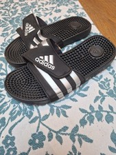 adidas Adissage Massage Sliders Black/White, Size UK6