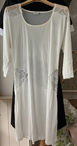 Perla ivory chemise lace - la,
