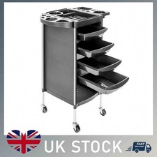 Barber Hairdressing Salon Trolley Hair Colouring Spa Rolling Cart W/ Wheels