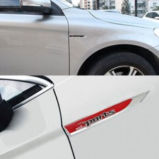 2PCS 3D Sports Styling Metal Car Side Fender Decal Marker Sticker Accessories