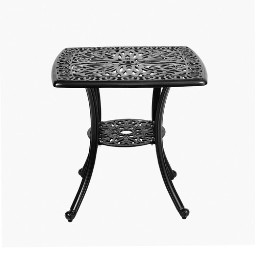 Cast aluminium garden table - aluminium,