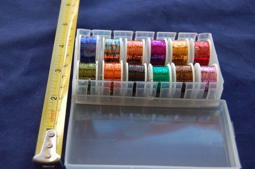12x spool round tinsel - 12x,