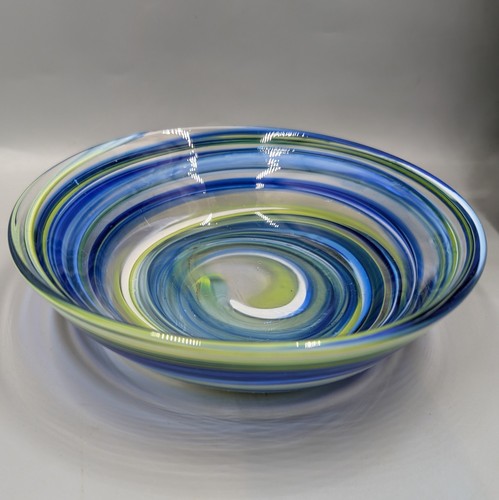 Mdina art glass bowl signed - mdina,