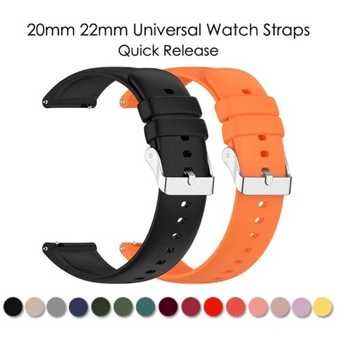 20mm 22mm silicone - 22mm,