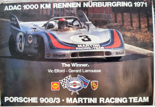 Porsche poster 1971 martini - 1971,
