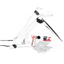 Bandage Adult Sex SM Toys Handcuffs Cuffs Neck Strap Whip Rope BDSM Set