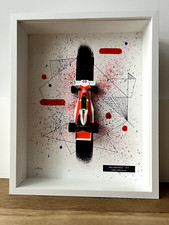 F1 MODEL CAR McLaren M23 1977 - GILLES VILLENEUVE HANDMADE FRAMED ARTWORK