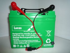 Lucas 12v 34ah agm gel - lucas, golf