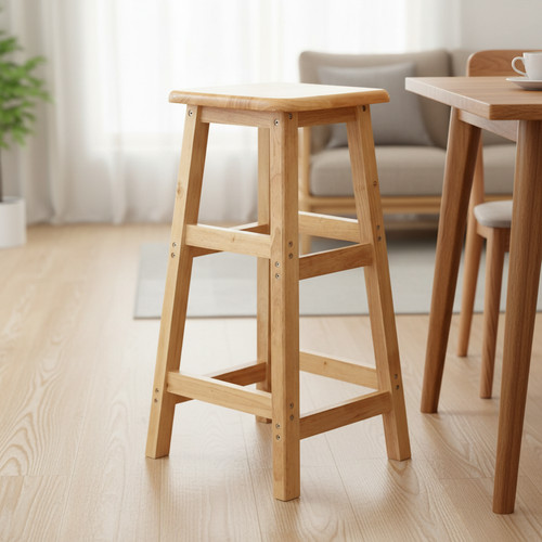 Wooden square bar - pub, chair