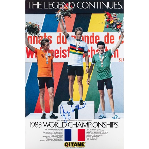 Greg lemond signed 1983 world - 1983,