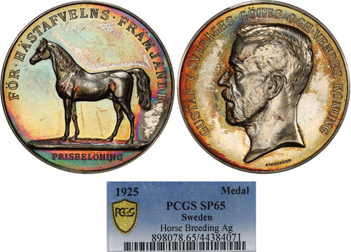 Sweden medal 1925 gustaf - sweden, v