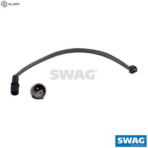 Warning contact brake pad wear - contact,