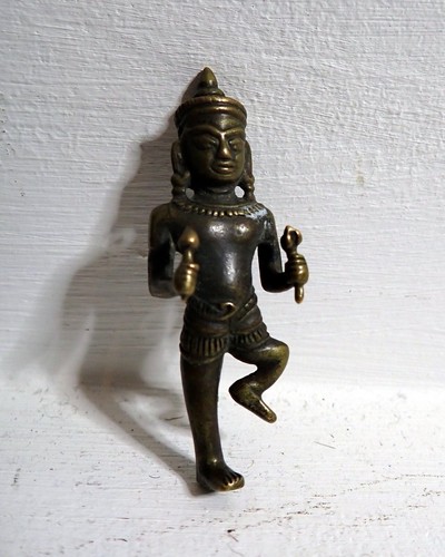 Indian bronze statuette - indian, shrine